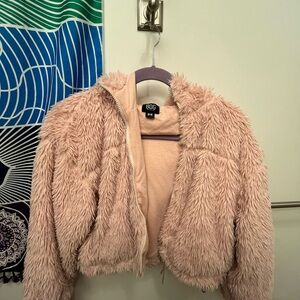BOG Pink Fuzzy Jacket